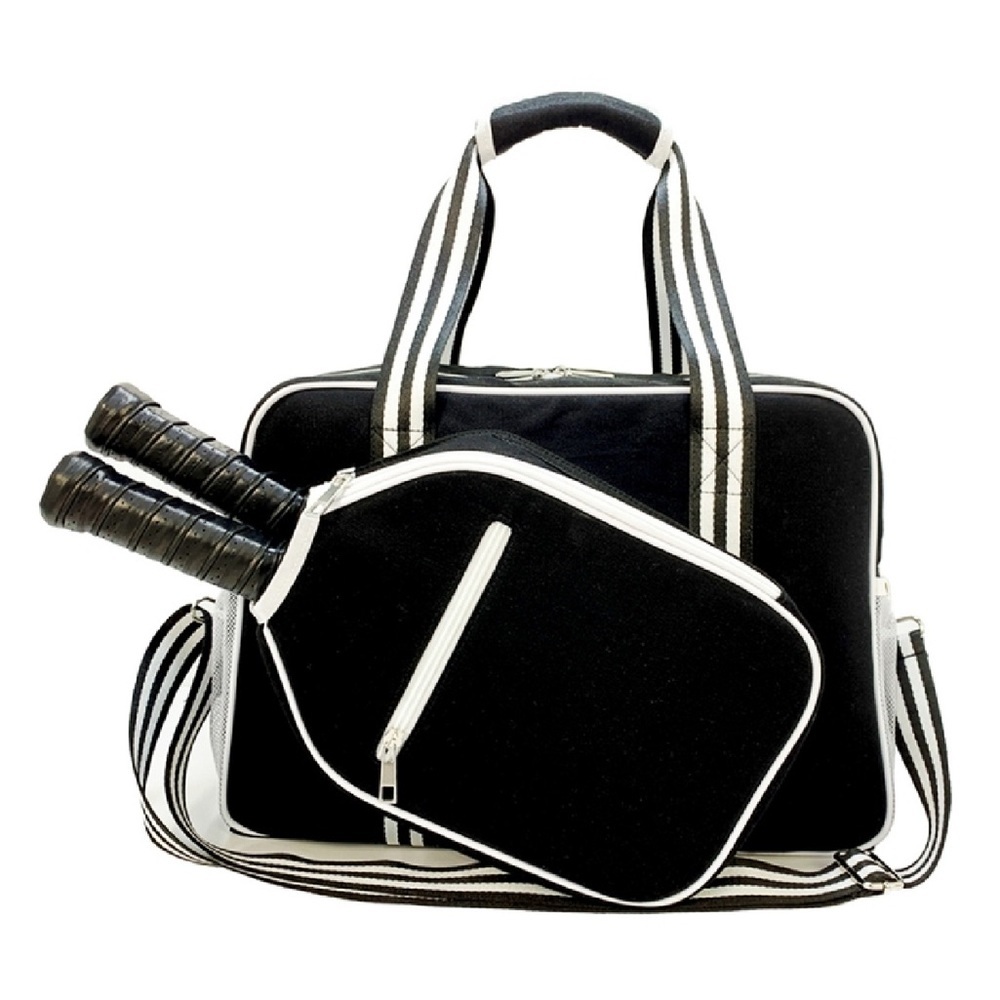 Stylish Black and White Waterproof Pickle Ball Classic Bag New